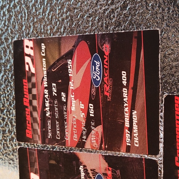 Ford Racing Trading Cards - Set of 3 - GUC - Picture 7 of 8